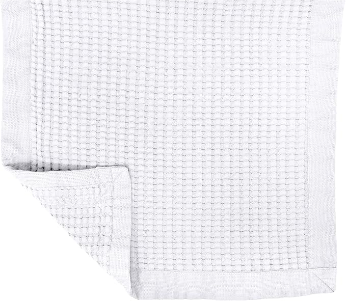 GILDEN TREE Bathroom Mat Absorbent Cotton Quick Dry for Shower, Bath & Bathtub Washable Thin, Modern Style (White)