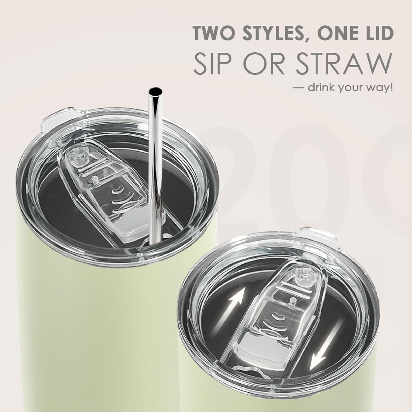 SANDJEST Green Tumbler 20oz Stainless Steel Double Wall Vacuum Insulated, Travel Coffee Cup, Gifts for Men Women Birthday Christmas