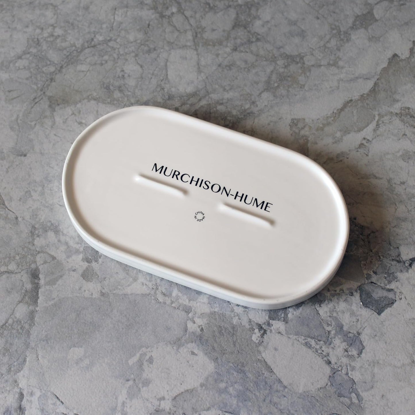 Elegant Ceramic Kitchen Sink Caddy, Bathroom Countertop Tray, Ceramic Vanity Tray - Durable, Heat-Resistant Design for Keys, Jewelry, and More - Dishwasher Safe, 19cm x 10.5cm x 2cm