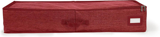 Covermates Keepsakes - Underbed Storage Bag - ID Window - Reinforced Handles - Indoor Storage, Red Heather