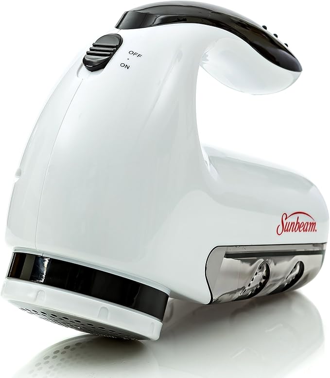 Sunbeam S20 Professional Electric Fabric Garment Defuzzer Sweater Shaver Best Fuzz Pill Bobble Remover for Fleece Curtains Clothes