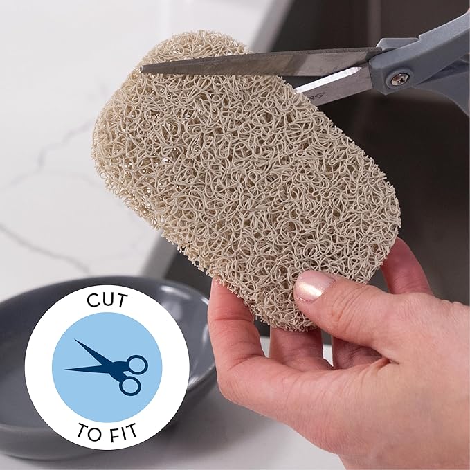 S&T INC. Bar Soap Holder for Kitchen, Bathroom, and Soap Dish, 4 Pack, Cream, 2.9 inches by 4.4 inches