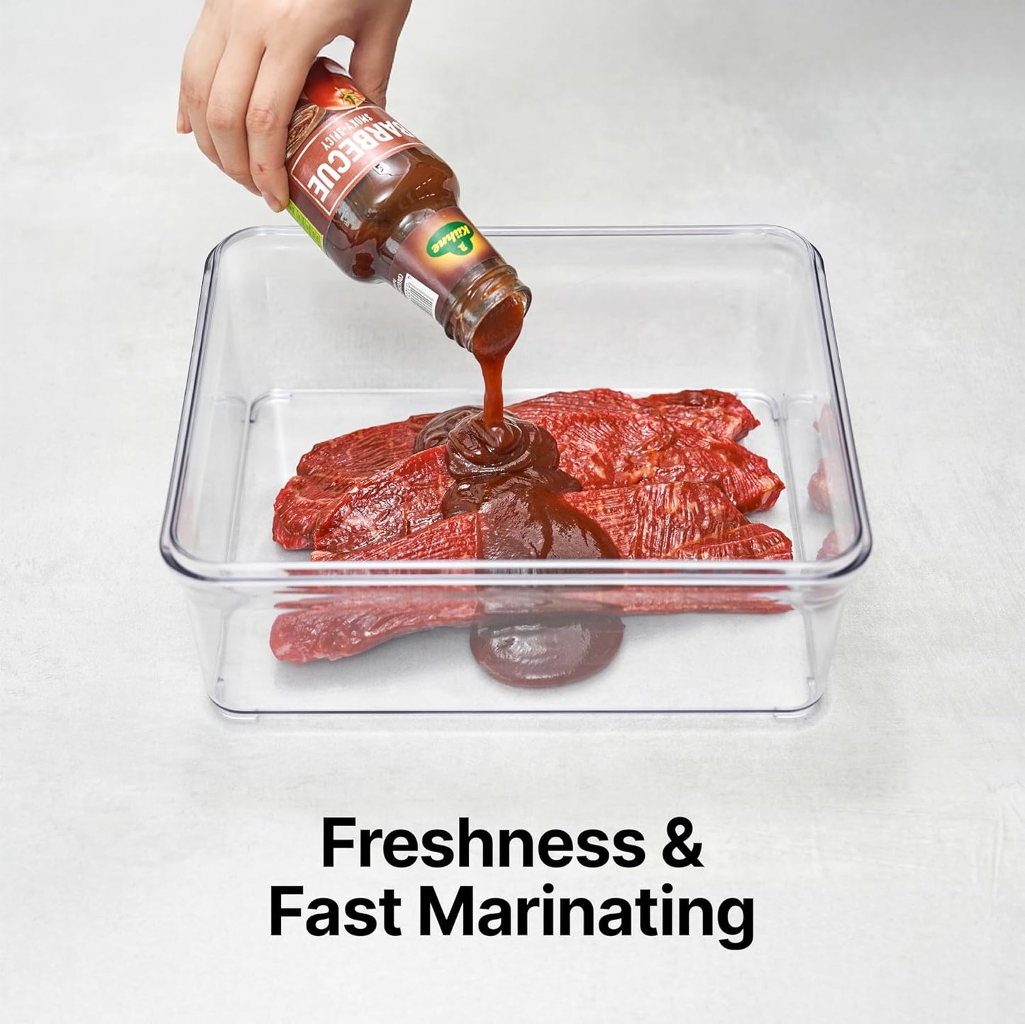 VAKUEN Premium Airtight Food Storage Containers, 4L(4.10qt) Smart One-Click Seal Lid, Patented Double Silicone Lining, 100% Leak Proof, BPA-FREE (Large Container 4.0)