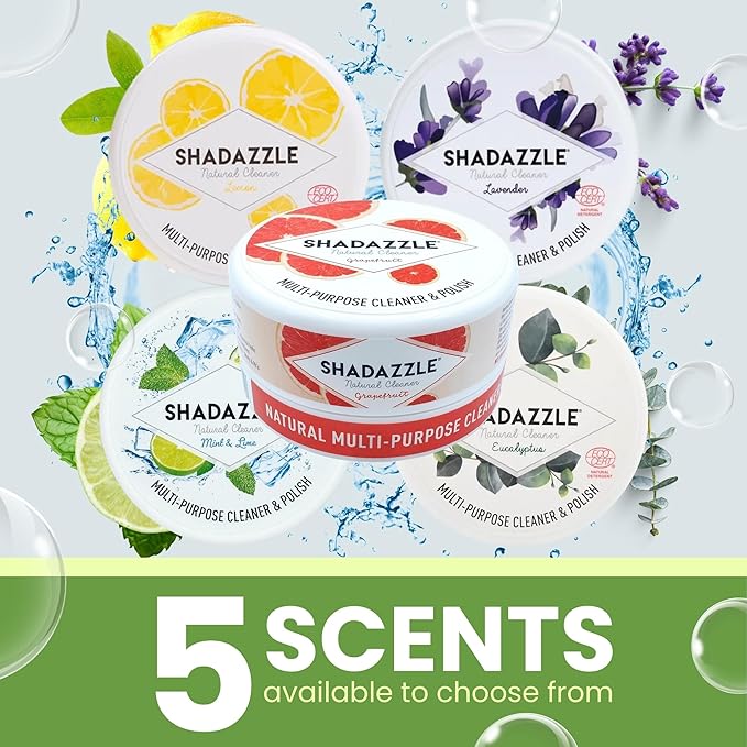 Shadazzle Natural All Purpose Cleaner and Polish – Eco friendly Multi-purpose Cleaning Product - Mint & Lime Scent