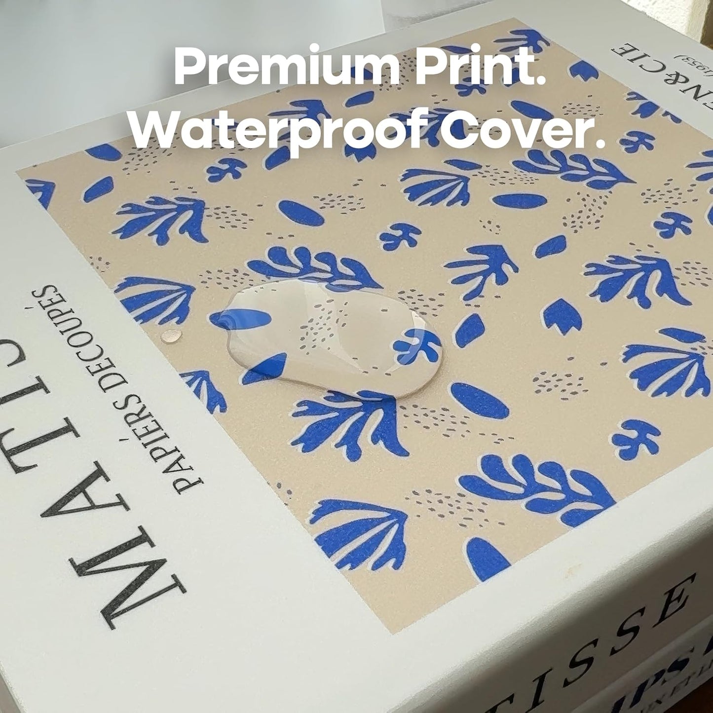 Book Shape Decorative Cable Management Box - Expandable Cable Organizer Box with Magnetic Closure for Home & Office (William Morris, Standard)