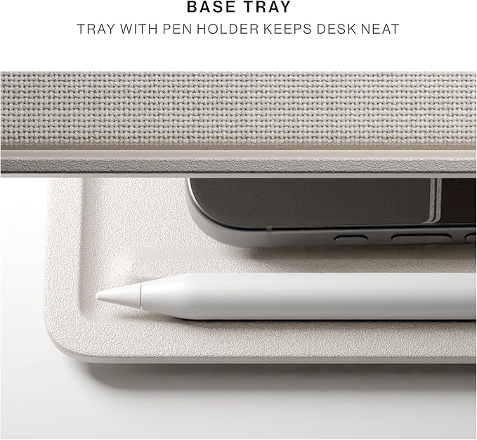 Native Union Desk Laptop Stand – Height Adjustable Ergonomic Computer Stand – Compatible with MacBook Air/Pro, iPad, Dell, HP, Lenovo, Microsoft Surface & Laptops & Tablets Up to 5kg (Sand Stone)