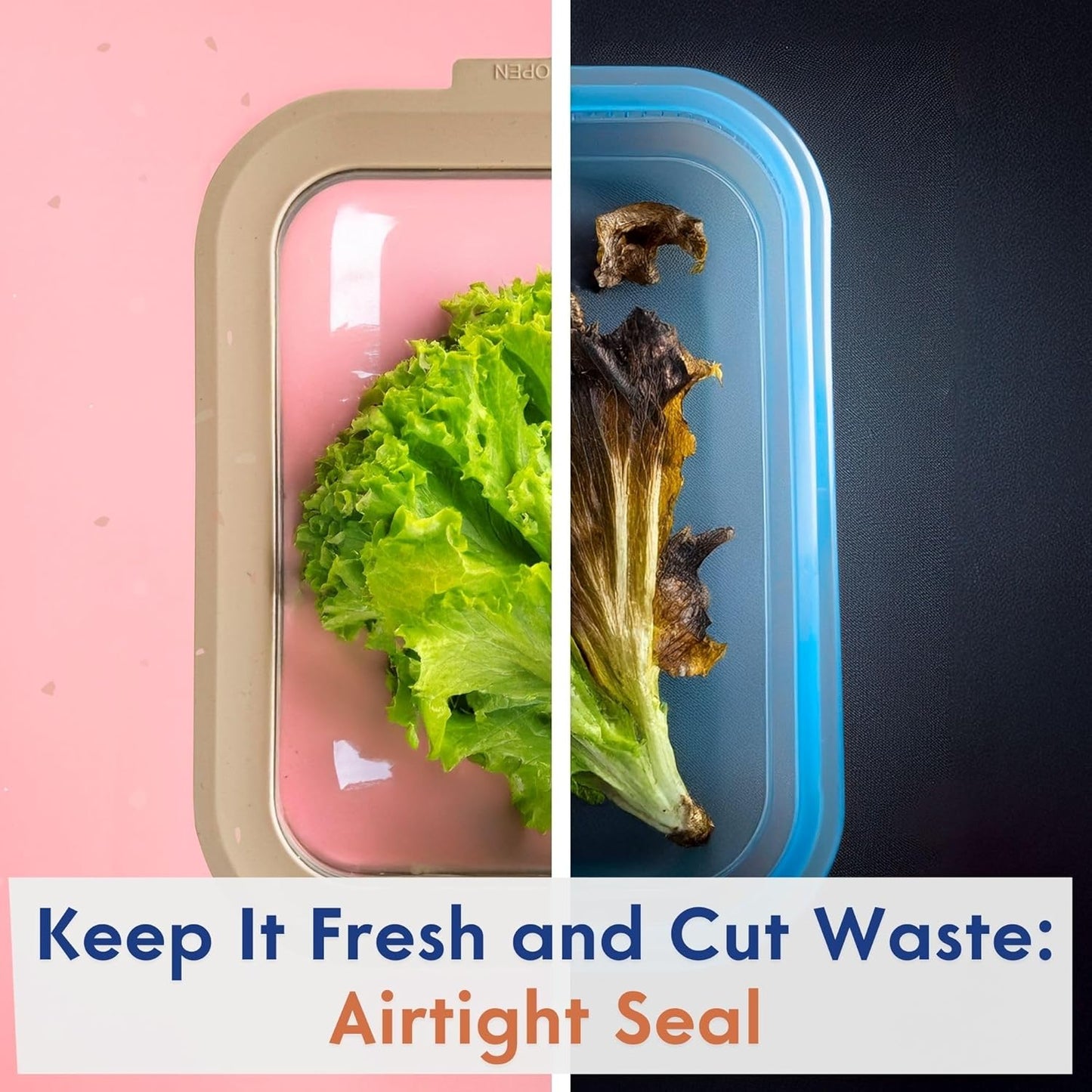 Ziruma Non-Toxic 2.6 Cup Glass Food Storage Containers With Lids - Soup Containers with Lids, Plastic Free Meal Prep, Airtight Food Container, Microwave and Freezer Safe, 4 Pack