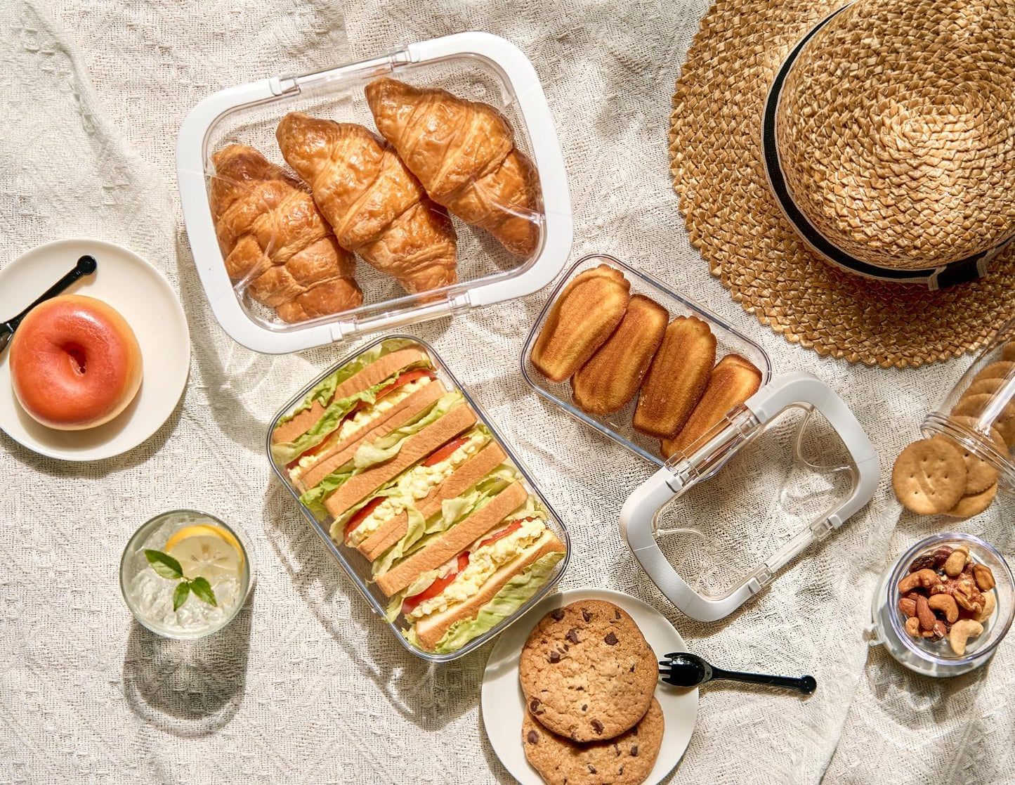 Felli Duo Loc Tritan Meal Prep Containers Microwave Safe BPA FREE, Leak Proof Lunchable Container for Leftovers Kitchen Fridge Freezer, Reusable Plastic On the Go Lunch Travel Box (Beginner 3pk)