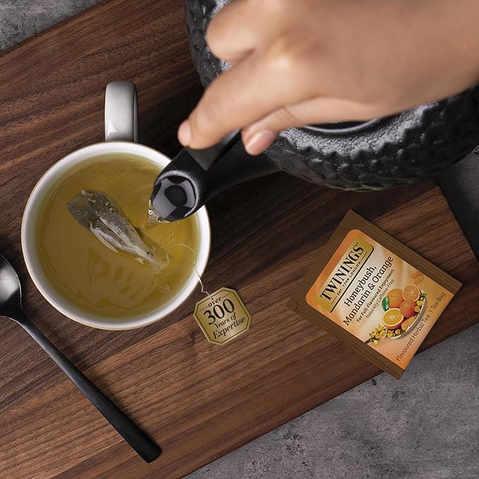 Twinings of London Honeybush, Mandarin, and Orange Herbal Tea Bags, 20 Count