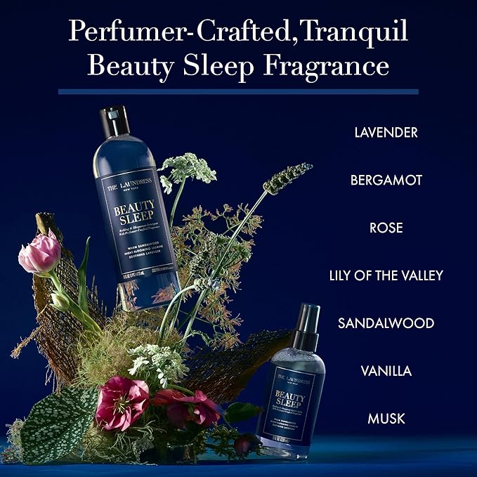 The Laundress Beauty Sleep Luxury Laundry Detergent, Bedding & Sleepwear Concentrated Enzyme Bio-Based Formula, Lavender & Sandalwood Fragrance Blend, Stain Remover, 16 Oz, 15 Loads