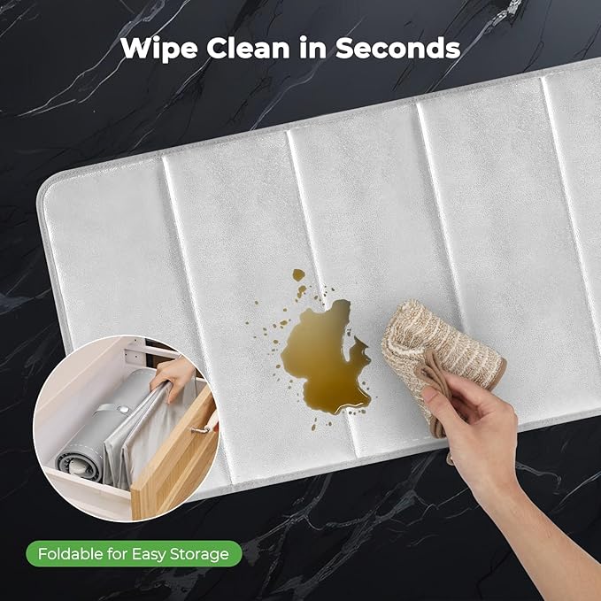 FYY Heat-resistant Mat for Food Warming Mats - 35.4×15.4 inch Tables Protected, Up to 50% Temperature Block, Foldable and Space-Saving, Waterproof, Oil-Resistant (Not Include Food Warming Mat)