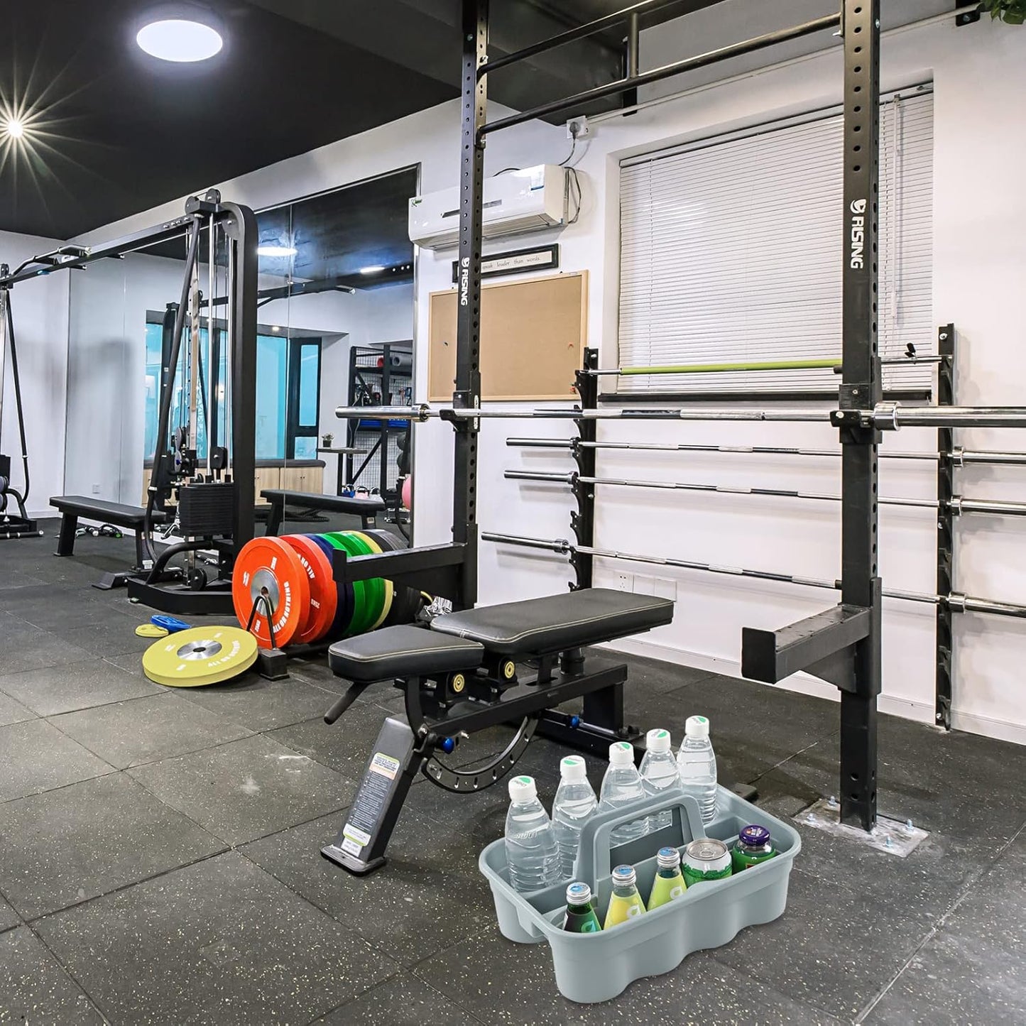 Plastic Cleaning Tote Caddy, Plastic Caddy with Handle, 6 Pack