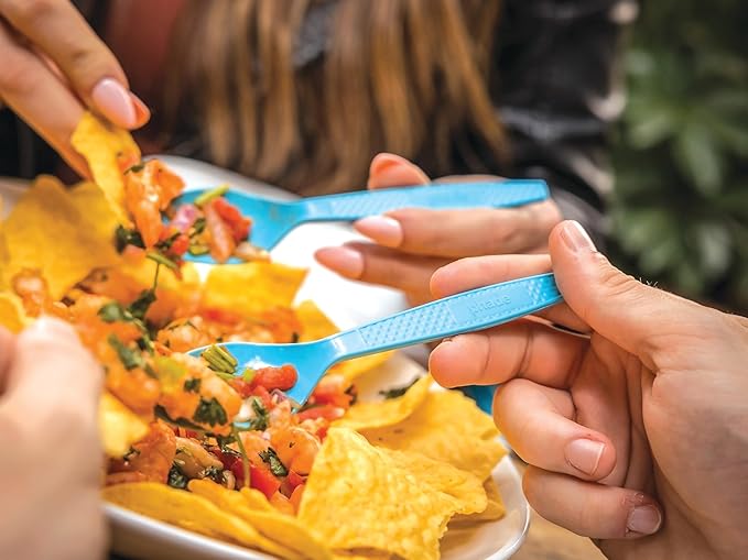 phade 100% Compostable Spoons – BPI Certified Wrapped Cutlery in Compostable Packaging, 400 Bulk Count, 6.1 Inch Sustainable Disposable Utensils for Home, Events, Takeout – Made in USA