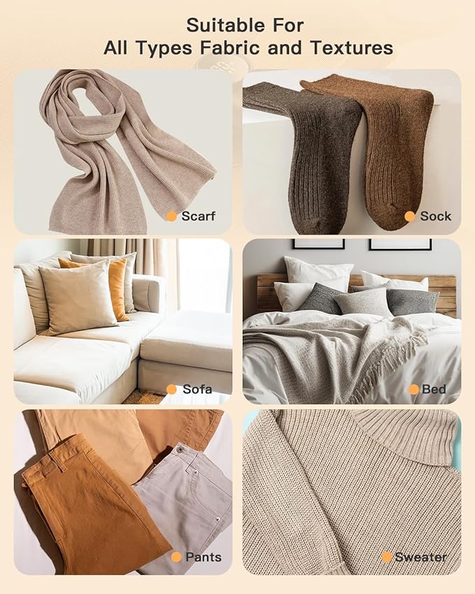 coldSky Rechargeable Fabric Shaver, Lint Shaver with Digital Display, Sweater Shaver with 6-Leaf Blades and Safety Lock, 3-Speeds Defuzzer Remove Fuzz, Pills from Clothes, Furniture, Blanket Purple