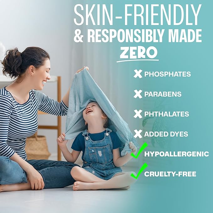 Sudstainables Laundry Detergent Sheets 60 Loads – Dissolvable Laundry Sheet for Washing Machines, Compact Alternative to Liquid & Powder Detergent, Travel-Friendly Soap | Fragrance Free