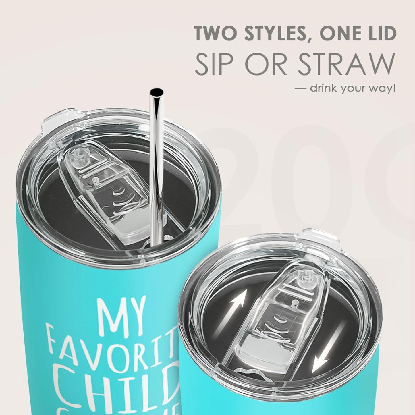 SANDJEST Sometimes You Forget That You’re Awesome So This Is Your Reminder Tumbler Gift Set - Birthday, Christmas Inspirational Gifts for Women, Men - 20oz Insulated Coffee Travel Mug