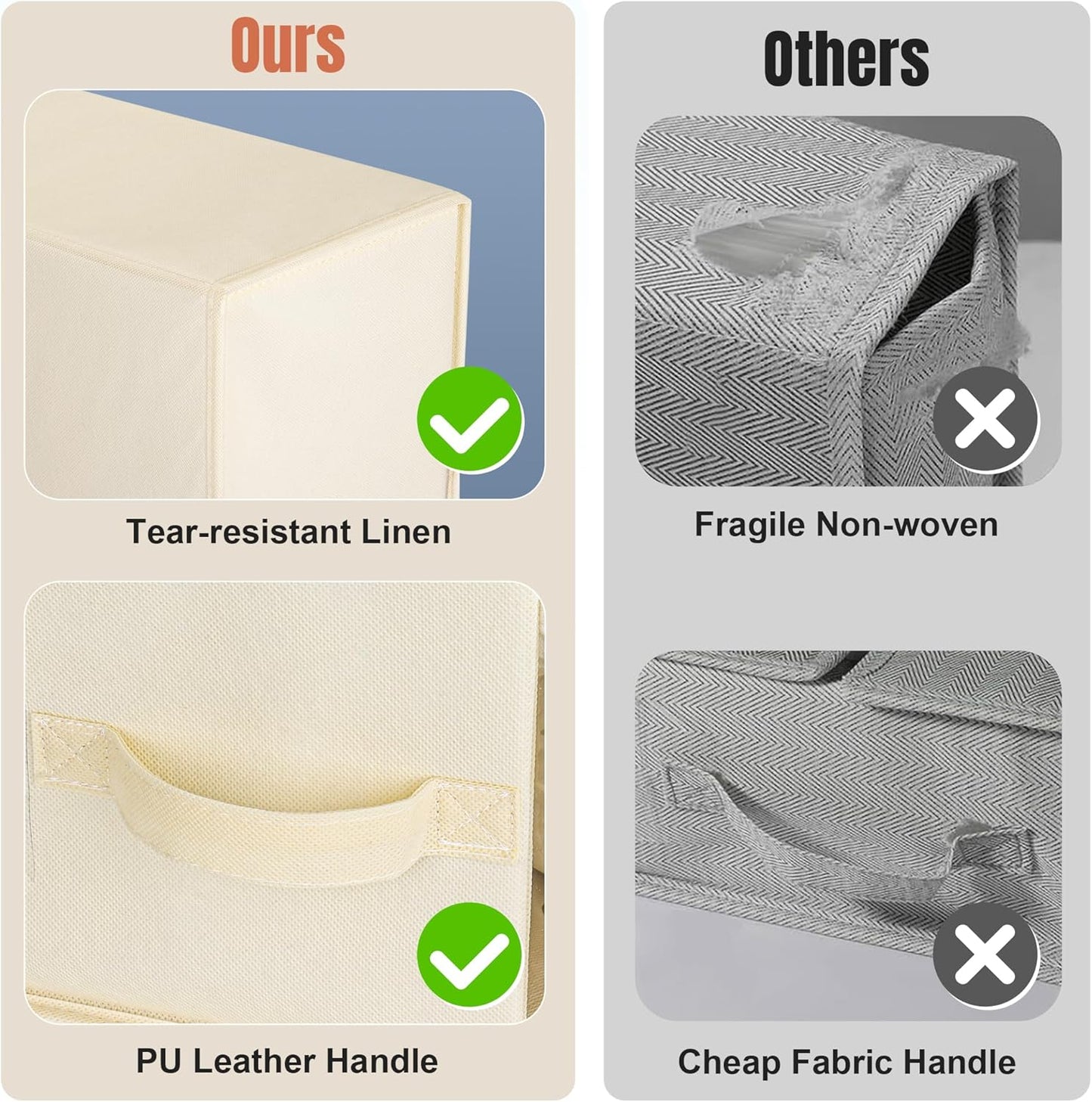 4 Pack Large Bed Sheet Organizers and Storage, (King & Queen Size) Sheet Organizer for Linen Closet, Foldable Bedding Storage Box with Window for Bedsheets, Blanket, Duvet Cover and Pillowcase