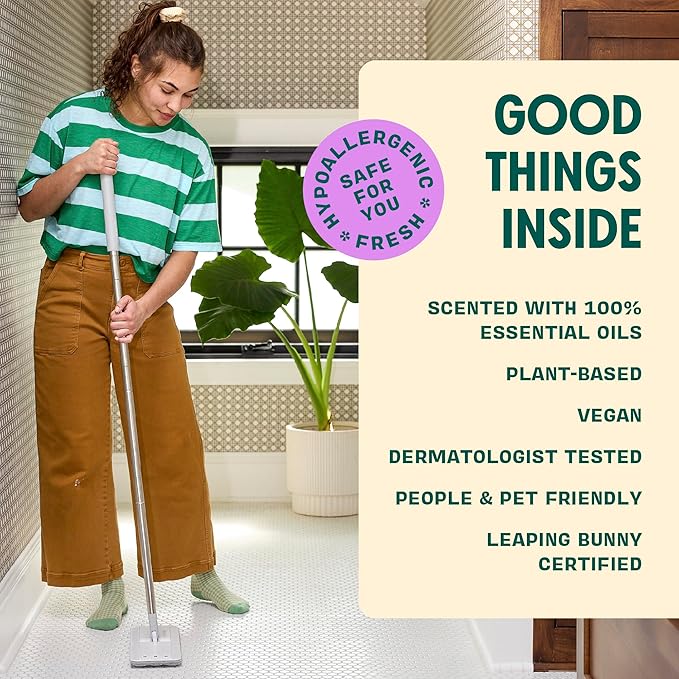 Aunt Fannie's Ultra Concentrated Floor Cleaner Vinegar Wash, Multi-Surface Solution Mopping, Makes 16 Gallons, Lavender Scent, 32 oz. (Pack of 6)