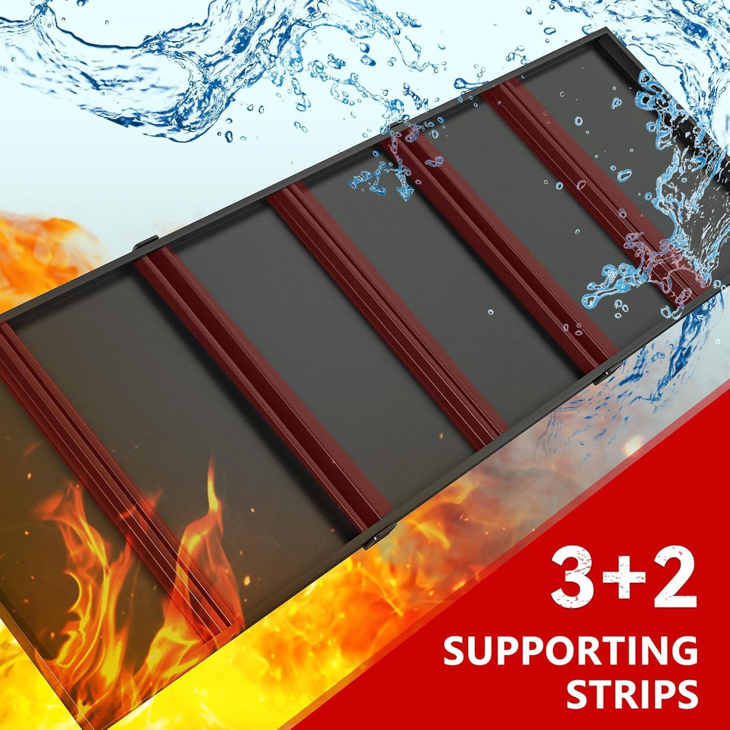 REIBII 60" W Garage Shelving 3000LBS Garage Storage Shelves Heavy Duty Shelving, 5 Tier Metal Shelves, Adjustable Industrial Shelf for Warehouse, Basement, Pantry, 60" W x 24" D x 72" H