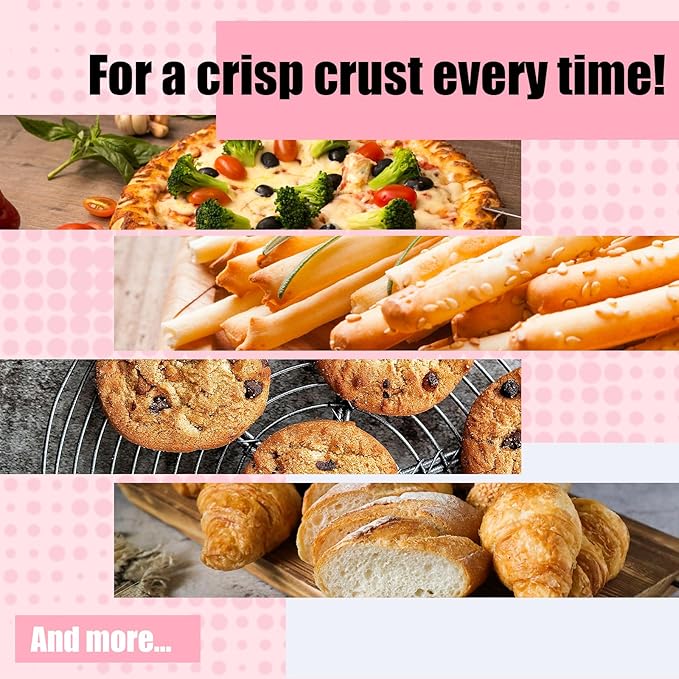 KitchenRaku 2-Pack Perforated Silicone Baking Mat, 15.7"x11.8" Non Stick Reusable Bread Mat, Silicone Baking Sheet Liner for Cookies, Macarons Bread & Pastry, Toaster