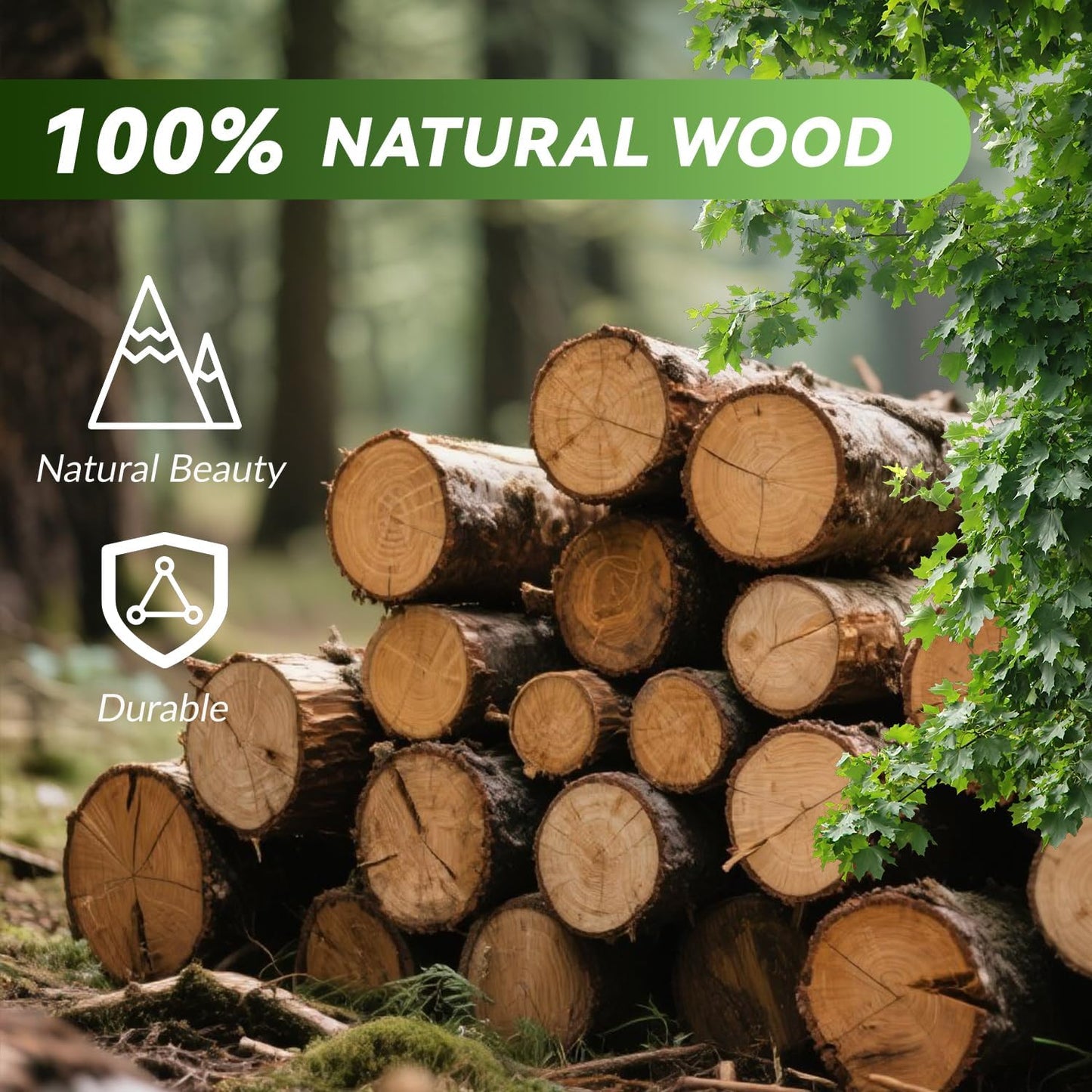 Rustic 8 Piece Wood Desk Drawer Organizer Tray, Nightstand Organizer, 4 Size Wooden Drawer Divider Organizer Set For Office Vanity Makeup Jewelry Bedroom Clothes Storage(Natural)