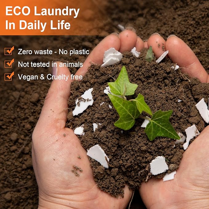 Laundry Detergent Sheets, 200 Loads Citrus Charm Scent Hypoallergenic Eco-Friendly, Biodegradable Plastic Free Liquidless Laundry Sheets Suitable for Sensitive Skin