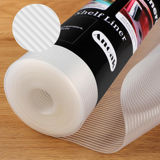 Anoak Shelf Liner Cabinet Liner, Non Adhesive Drawer Liner, Washable 24 Inch x 20 FT(240 Inch) Waterproof Durable Non-Slip Shelf Liner for Kitchen, Drawer, Refrigerator