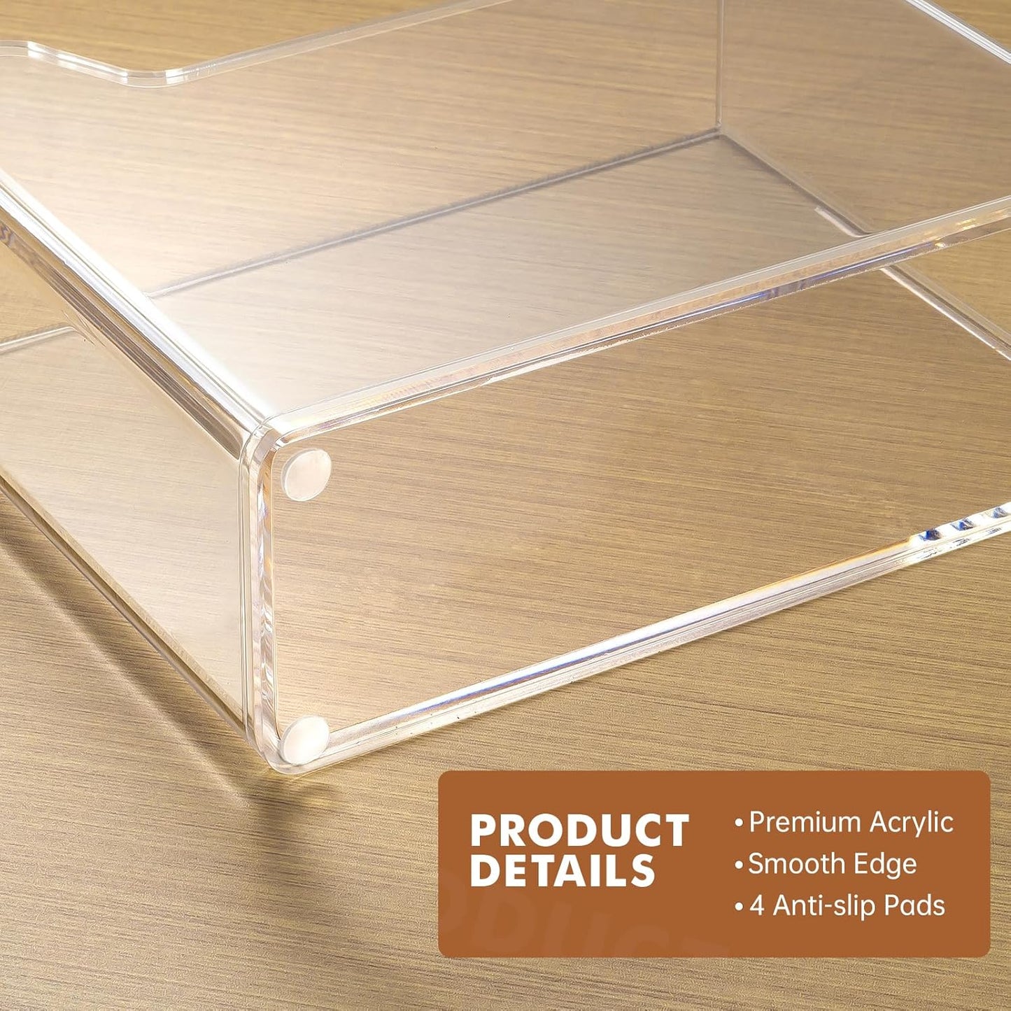 Acrylic Napkin Holder for Table, Clear Plastic Vertical Napkins Holders, Modern Square Paper Napkin Holders for Kitchen, Dinner Table Guest Napkin Holder for Home, Hotel, Restaurant, Bar