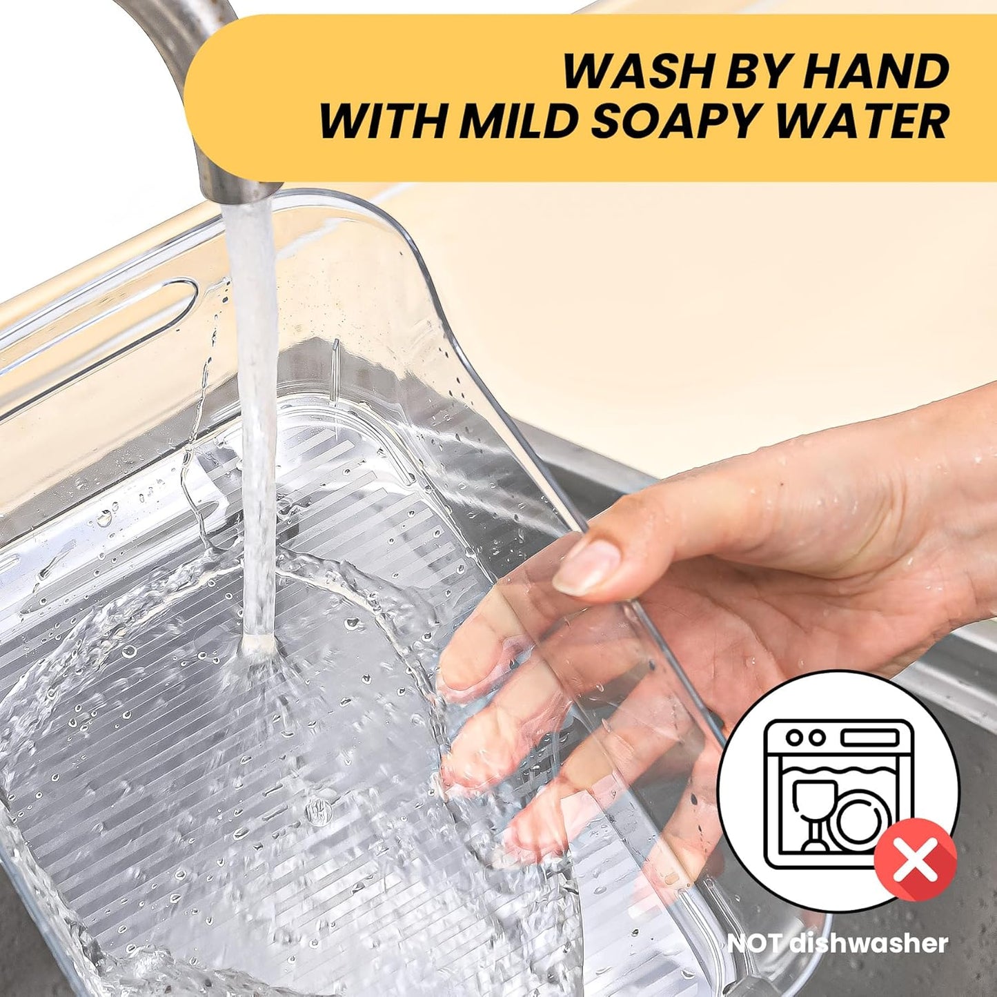 Clear Plastic Storage Bins, Set of 12, Multi-Use Organization and Storage Containers for Pantry, Cabinet, Refrigerator, Freezer, Bathroom, Organizer Bins for Home & Kitchen