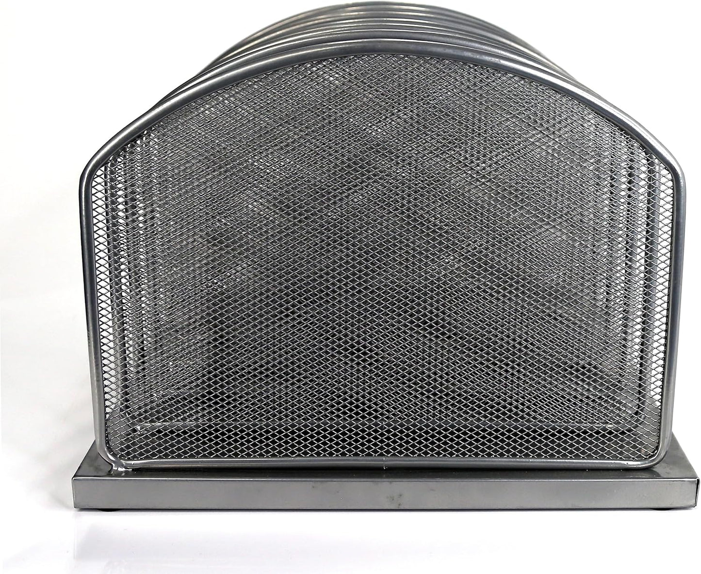 Huron 6-Slot Vertical Organizer, Black Steel Mesh