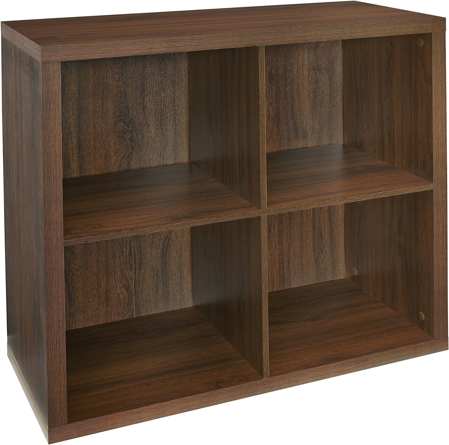 ClosetMaid 6108 Decorative 4-Cube Storage Organizer, Dark Chestnut