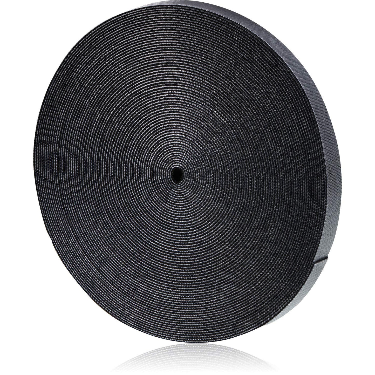 WILLBOND 3/4 Inch x 90ft Fastening Tape Cable Ties Reusable Fastening Nylon Tape Double Side Hook Roll Hook and Loop Straps Wires Cords Management Wire Organizer Straps (Black)