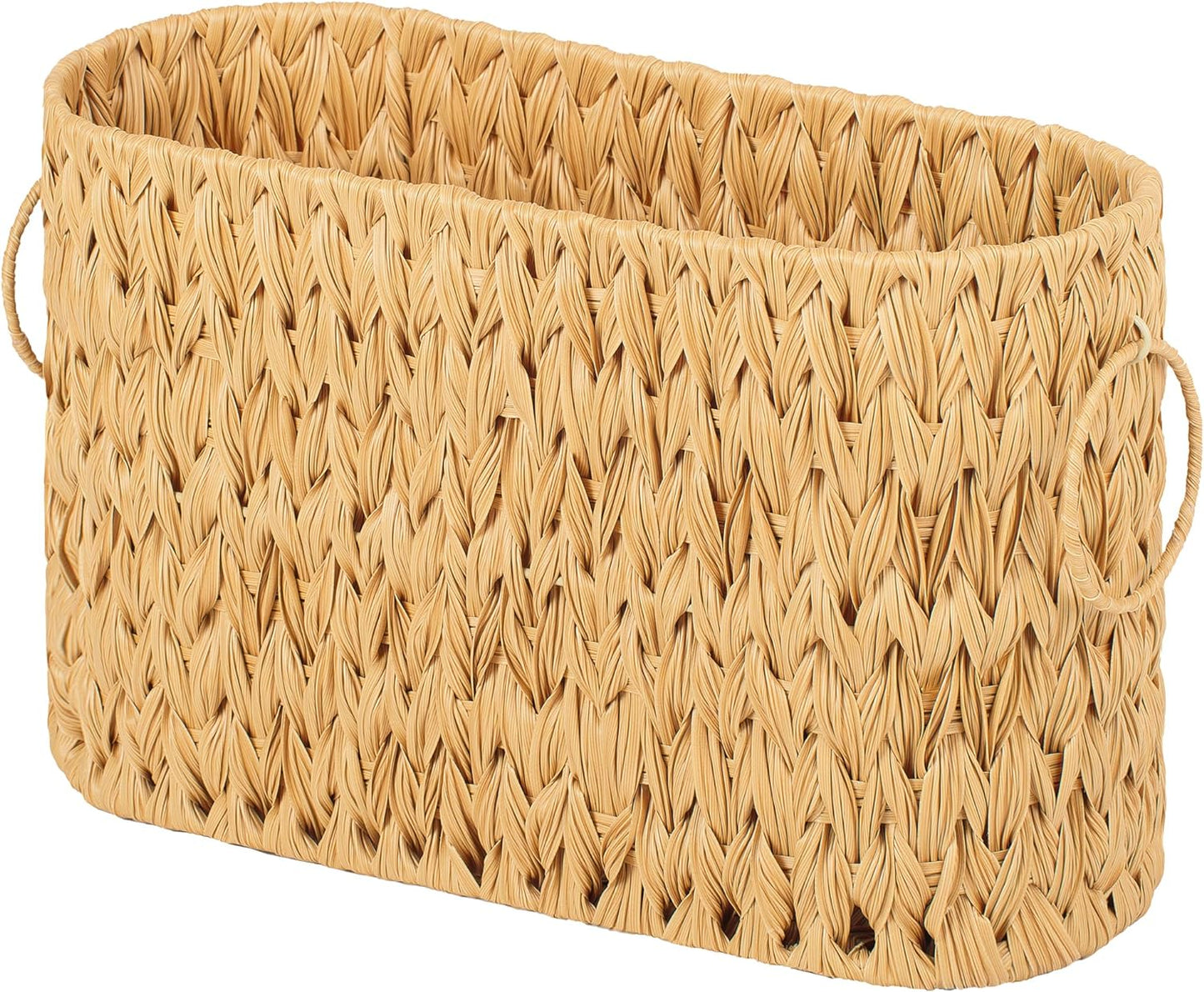 GRANNY SAYS Toilet Paper Storage, Bathroom Storage Basket, Toilet Paper Basket for 6 Mega Rolls, Toilet Paper Holder with Storage, Wicker Basket for Bathroom Accessories