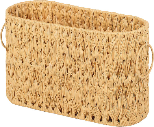 GRANNY SAYS Toilet Paper Storage, Bathroom Storage Basket, Toilet Paper Basket for 6 Mega Rolls, Toilet Paper Holder with Storage, Wicker Basket for Bathroom Accessories