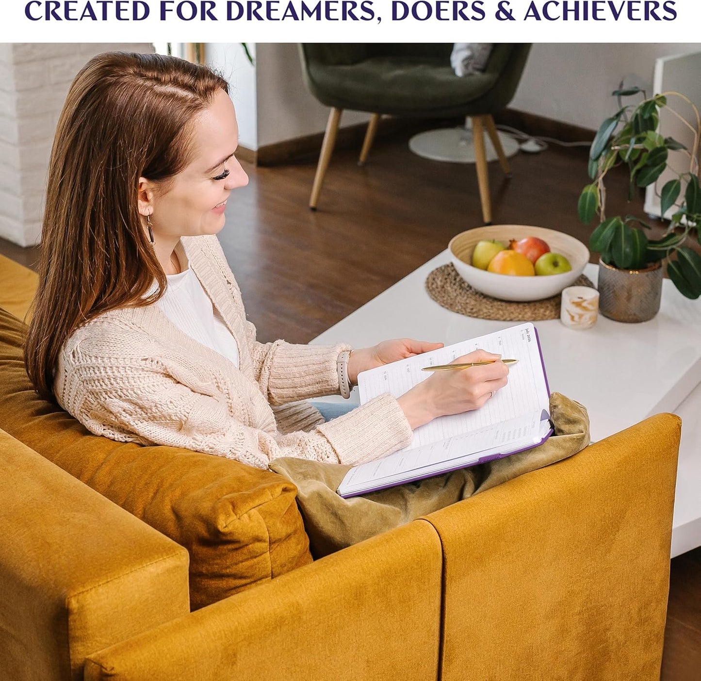 Legend Planner PRO Dated Jan 2026-Jan 2027 – Deluxe Weekly & Daily Organizer with Time Slots. Appointment Book Journal for Work & Time Management, A4 Hardcover (Dark Purple)