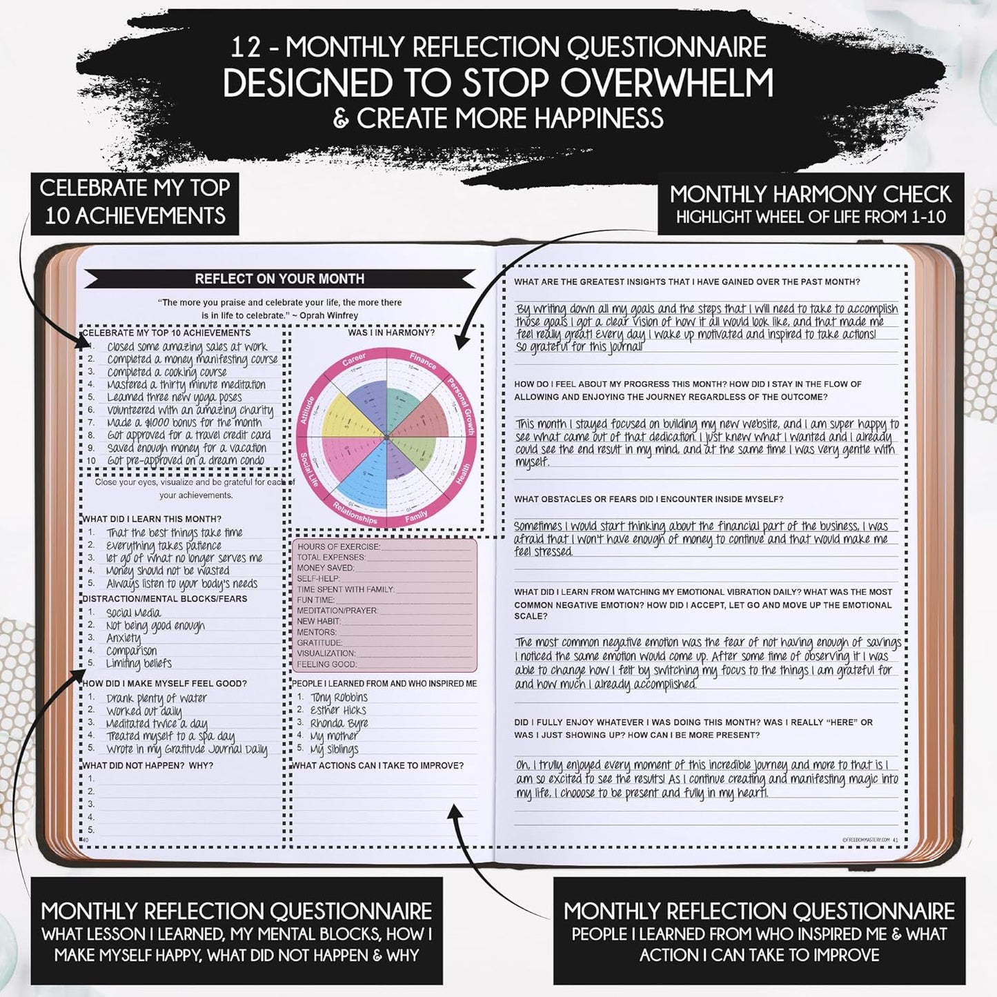2026 Planner Weekly and Monthly | Law of Attraction Planner with Panduo App | A 12 Month Journey for Productivity, Gratitude & Goal Setting | Includes Foldable Vision Board, Gift Box & Stickers