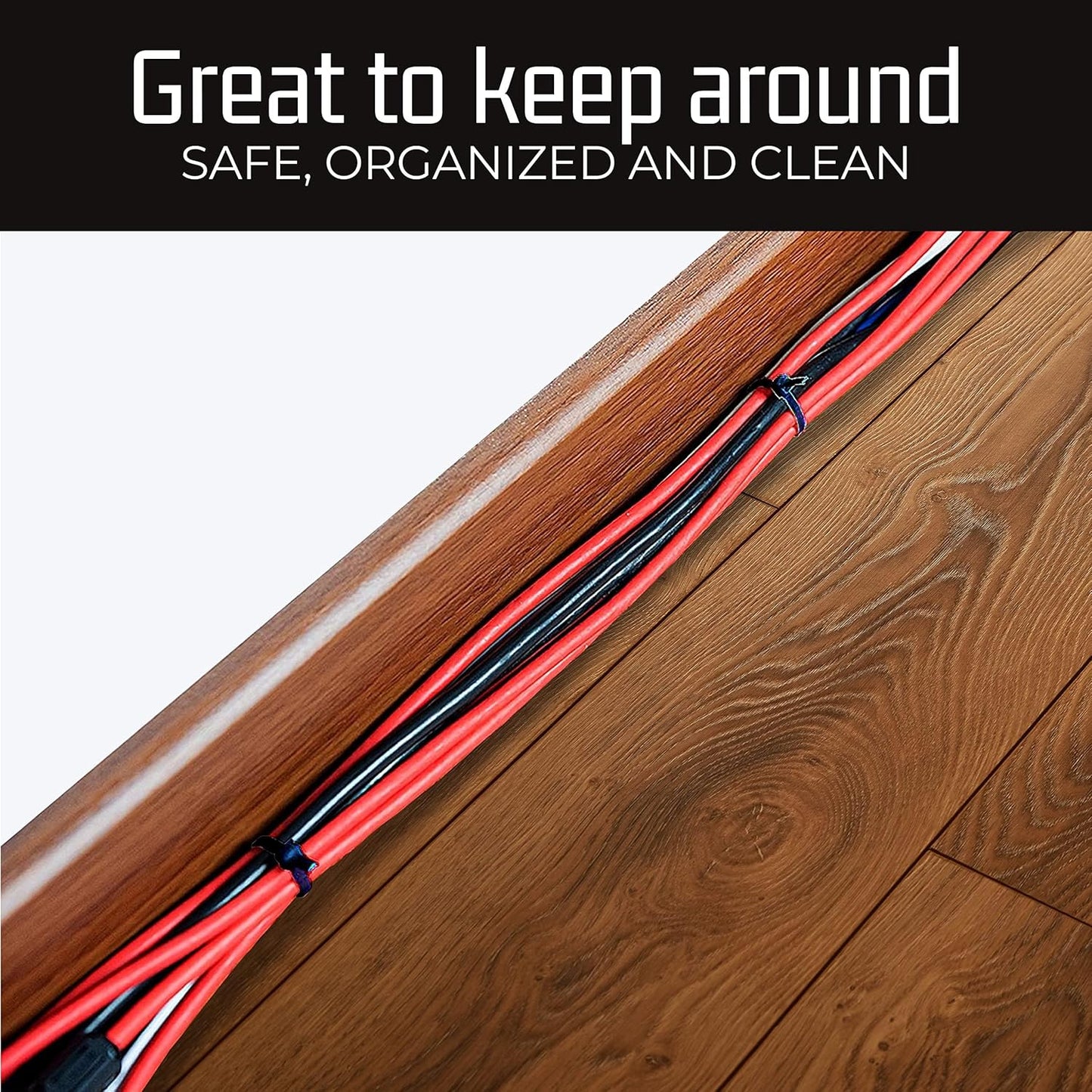 Bolt Dropper 12-Inch Black Zip Ties 100 Pack - Heavy Duty, Self-Locking Nylon Cable Ties for Indoor and Outdoor Projects - UV and Weather Resistant with 40 lbs Tensile Strength Wire Ties