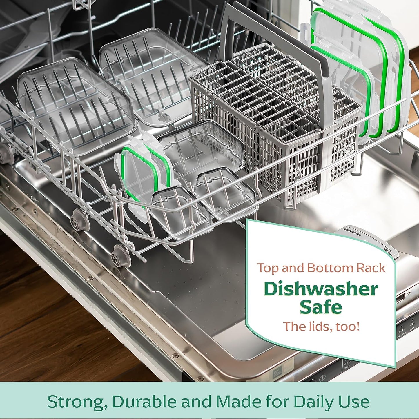 Fusion Gourmet Large Glass Food Storage Containers with Lids [5 Pack, 72 oz, 9 Cup], Airtight, Leakproof, Microwave and Oven Safe Borosilicate Glass