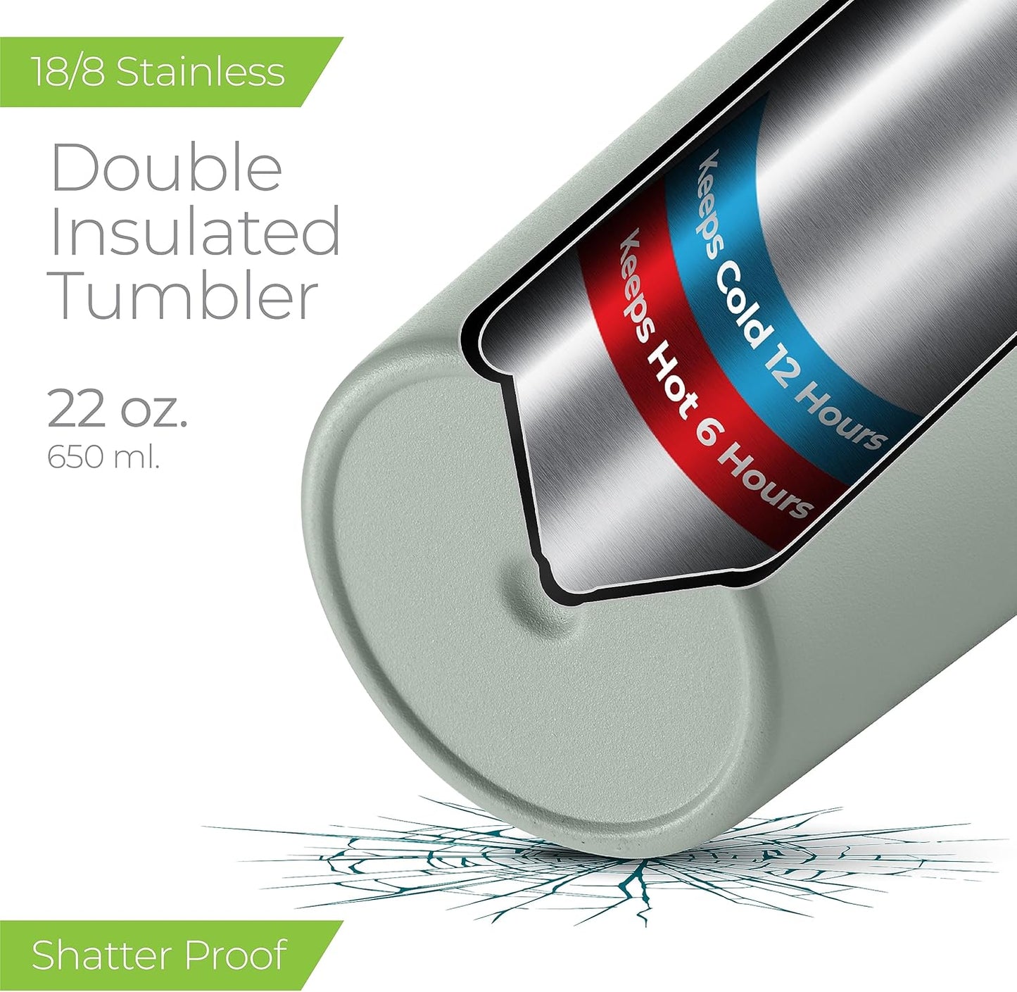 SIPX™ Triple-Insulated Tumblers - 22oz. Premium Modern Tumbler With Lid, insulated Cup Keeps Hot For 6 Hours, Stainless Steel Tumbler Made Of Sustainable Material, Coffee Travel Mug For Home & Office