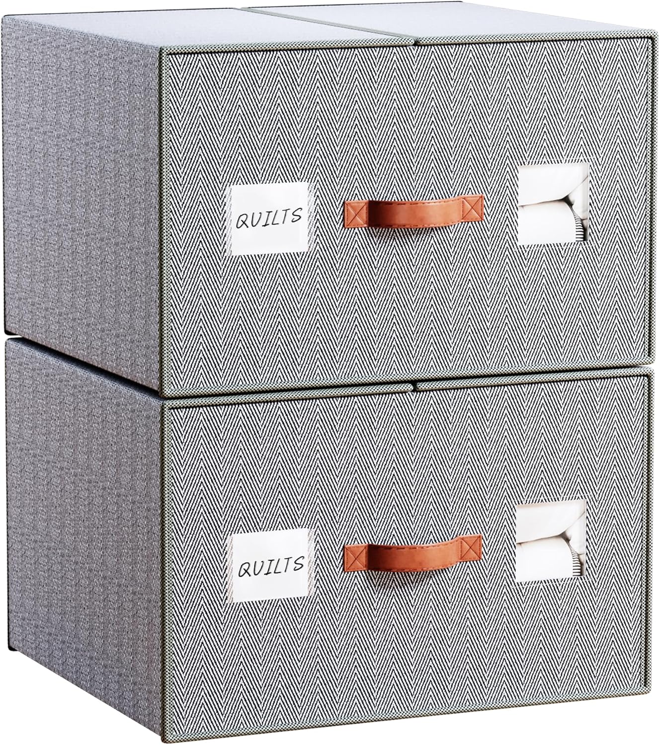 2 Pack Large Storage Bags for Comforters & Blankets, 70L Heavy-Duty blanket Organizers with Reinforced Walls ，Foldable 21"x18"x11" Space-Saving Design for Bedding Storage & sheet storage