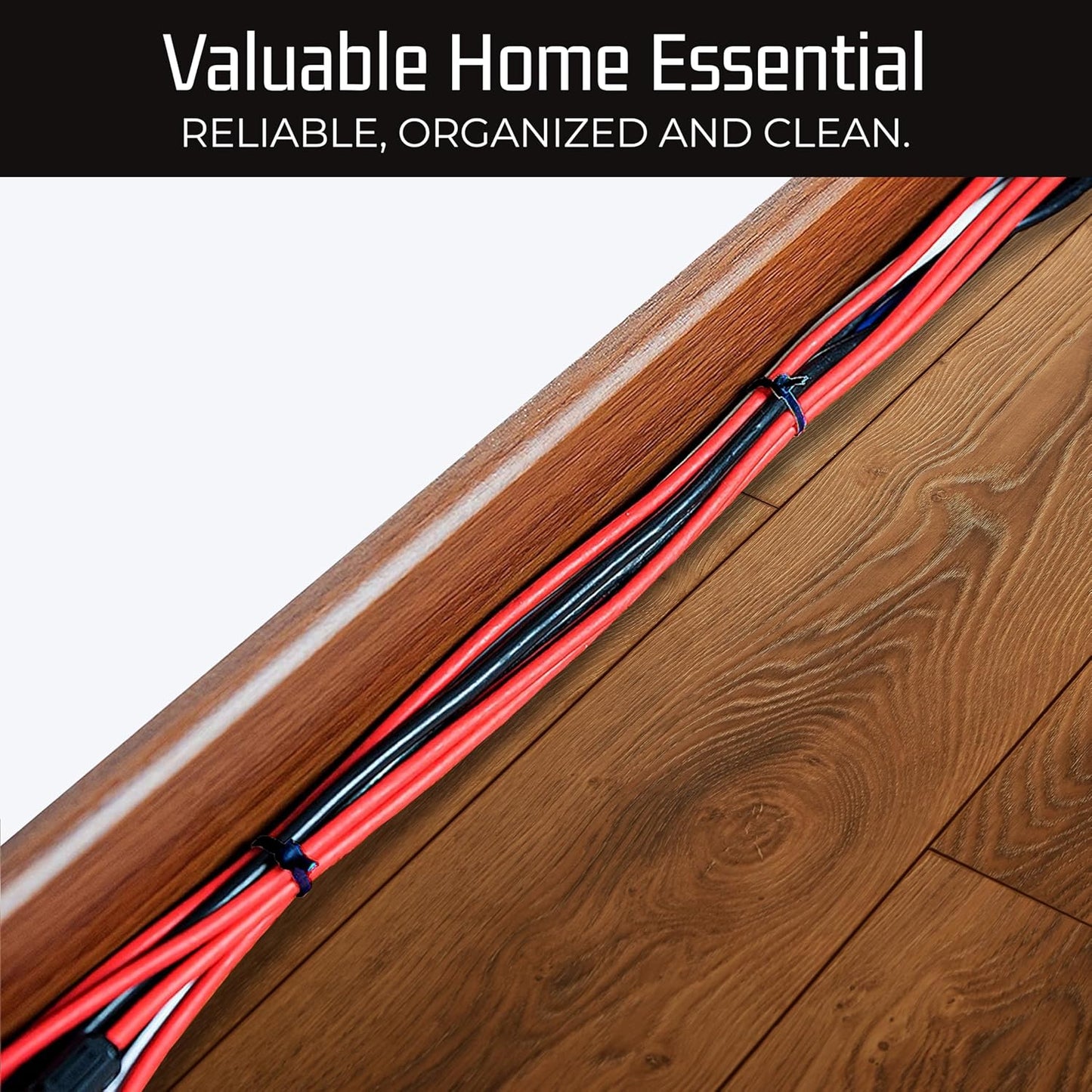 Bolt Dropper 1000-Piece Set of 8 Inch Black Zip Ties Heavy Duty - Self-Locking, UV-Resistant Nylon Cable Ties for Indoor and Outdoor Use, Ideal for Organizing, Securing, and Bundling Wires and Cables