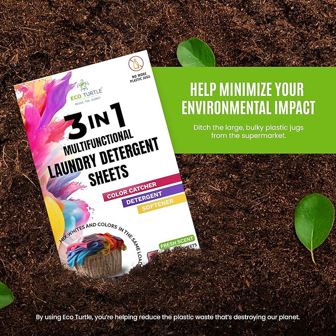 Bundle: Laundry Detergent Sheets & 3-in-1 Laundry Detergent, Fabric Softener, Color Catcher Sheets, Plastic Jug-Free, Easy-to-Use, Eco-Friendly, Laundry Washing Concentrated Liquidless Laundry Soap