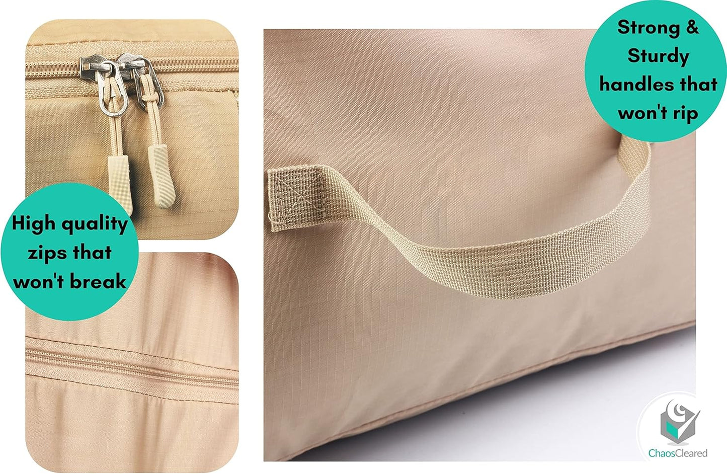 Comforter Storage Bag - Folding Organizer bag for King/Queen Comforters, Pillows, Blankets, Bedding/Quilt, Blanket, Duvet, Mothproof Space Saver; Large Collapsible Organizers, 24"x14"x11"