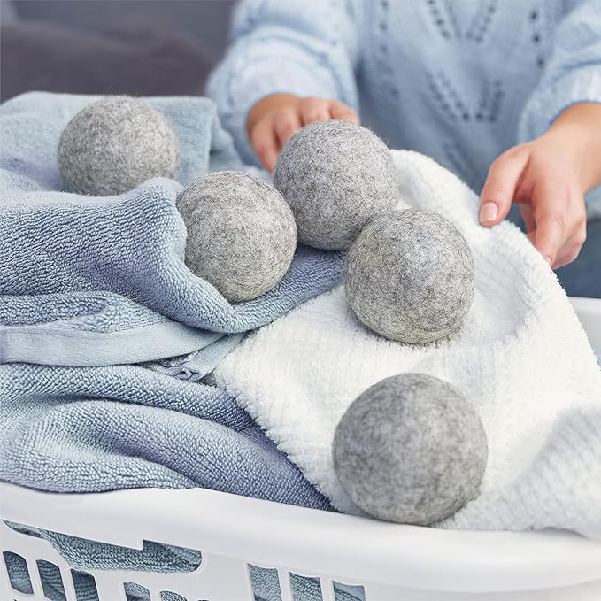 GLEENER Dryer Dots Fabric Softener | 100% New Zealand Wool | Extra large 3 pack | Grey (3)