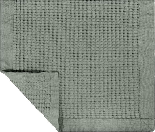 GILDEN TREE Bathroom Mat Absorbent Cotton Quick Dry for Shower, Bath & Bathtub Washable Thin, Modern Style (Sage Grey)