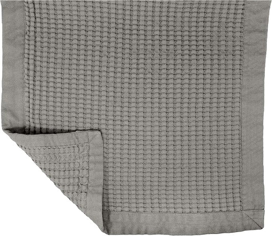 GILDEN TREE Bathroom Mat Absorbent Cotton Quick Dry for Shower, Bath & Bathtub Washable Thin, Modern Style (Pewter)