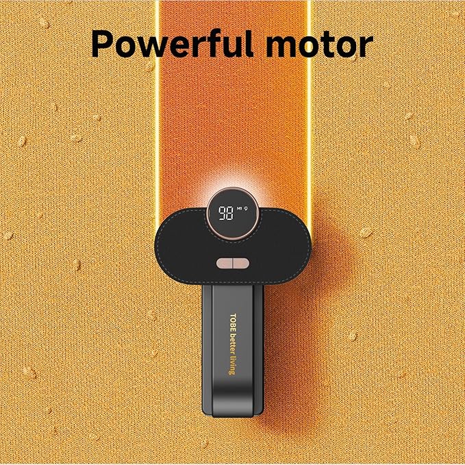 Electric Fabric Shaver,Rechargeable Lint Remover,Sweater Shaver,Dual Motors Drive and with Replaceable six-Blade Blades,LED Display,3-Speed,Lighting Assistance,for Clothes Couch Furniture