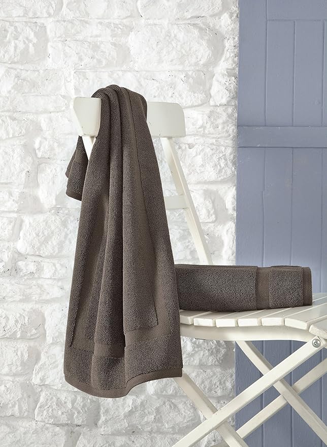 SALBAKOS 100% Turkish Cotton Bath Mat Set 2-Piece - 20x34 inch, Premium Quality Hotel & Spa Collection, Soft, Absorbent, Long Lasting, Durable Bathroom Rugs | Made in Turkey (Chocolate, 2 Bath Mats)