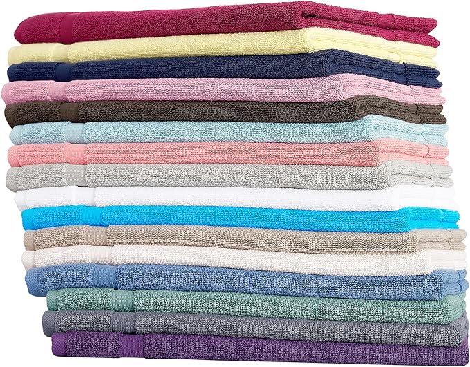 SALBAKOS 100% Turkish Cotton Bath Mat Set 2-Piece - 20x34 inch, Premium Quality Hotel & Spa Collection, Soft, Absorbent, Long Lasting, Durable Bathroom Rugs | Made in Turkey (Chocolate, 2 Bath Mats)